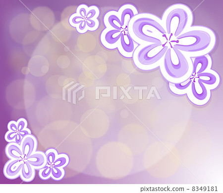 A lavender stationery with flowers 8349181