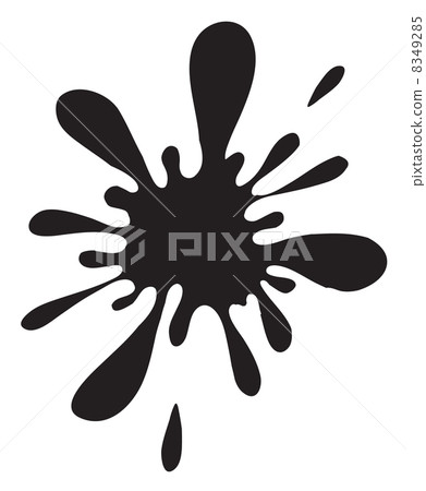 black color splash black color splash 8349285