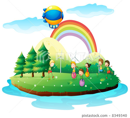Kids playing in the ground Kids playing in the ground 8349340