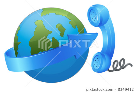 an earth, arrow and a receiver an earth, arrow and a receiver 8349412