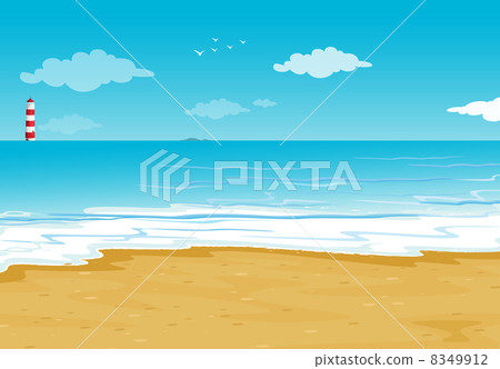 an ocean and a light house 8349912