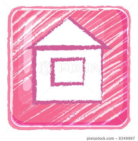 A home button icon drawing A home button icon drawing 8349997