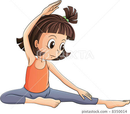 A girl doing yoga A girl doing yoga 8350014