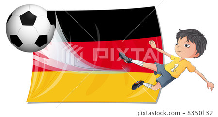 A boy playing football 8350132