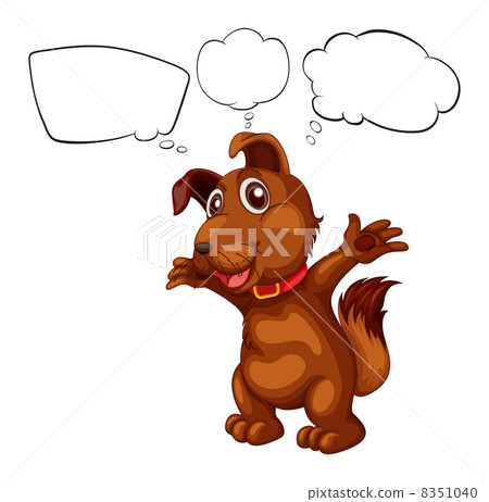 The empty callouts and the brown puppy The empty callouts and the brown puppy 8351040