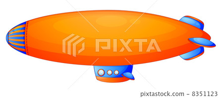An orange blimp An orange blimp 8351123