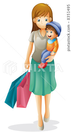a mother and a kid a mother and a kid 8351495