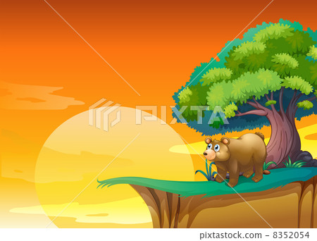 A bear near a cliff A bear near a cliff 8352054
