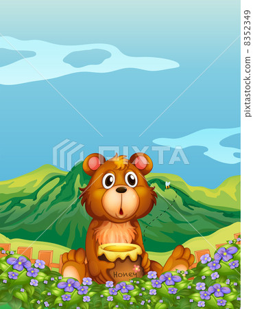 A bear at the flower plantation 8352349