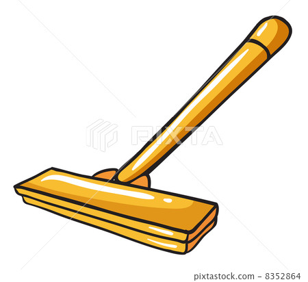 A yellow mop 8352864