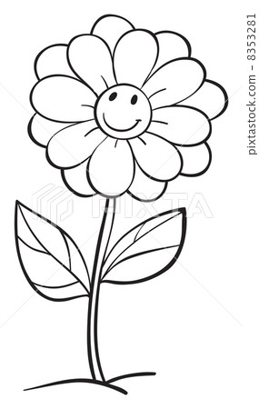 a flower sketch a flower sketch 8353281