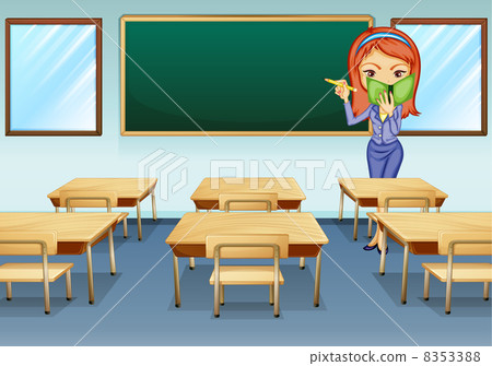 A teacher in the classroom A teacher in the classroom 8353388
