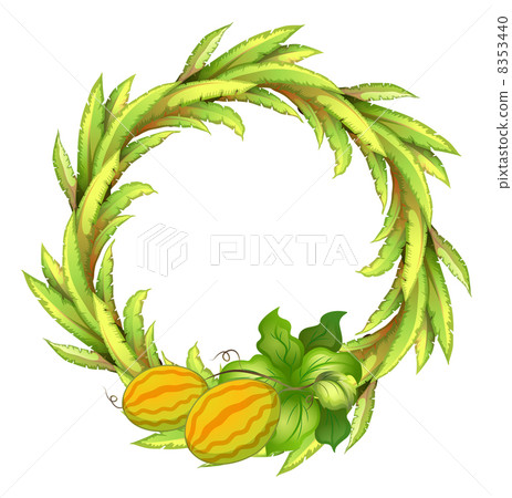 A border with melons A border with melons 8353440