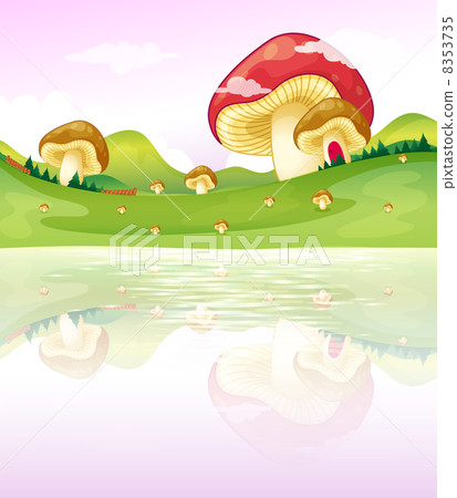 Mushrooms near the lake 8353735