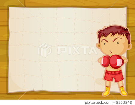 paper and boxer boy - Stock Illustration [8353848] - PIXTA
