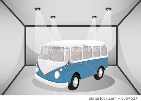 A bus in the garage A bus in the garage 8354524