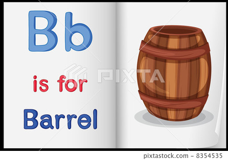 A picture of a barrel in a book 8354535