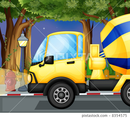 A cement truck 8354575