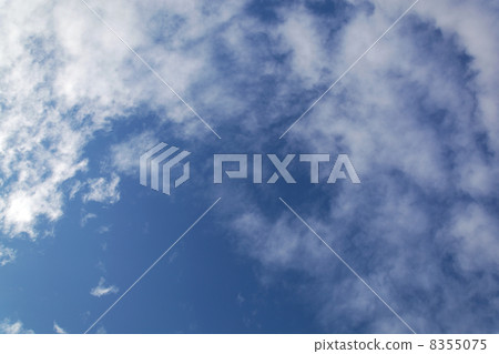 Cool blue sky with clouds air. Cool blue sky with clouds air. 8355075