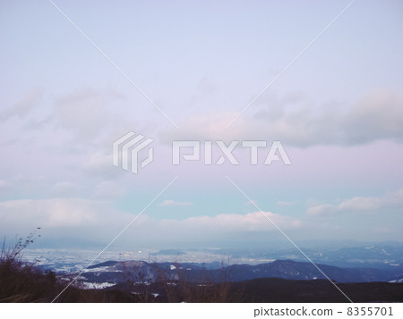 Evening sunset seen from Adachi-tama 8355701