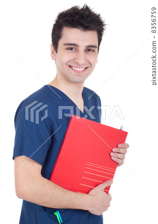 Doctor holding folder Doctor holding folder 8356759