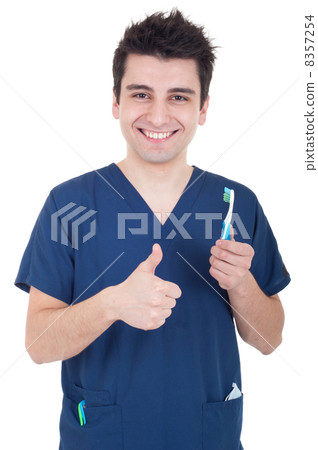 Dentist thumb up Dentist thumb up 8357254