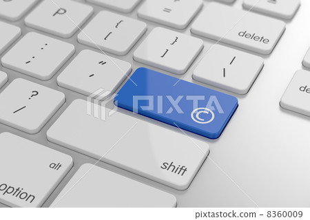 Copyright sign button 8360009