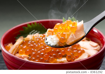 Salmon Ikura on rice Salmon Ikura on rice 8361292