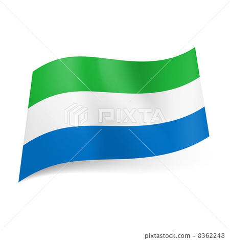 State flag of Sierra Leone. 8362248