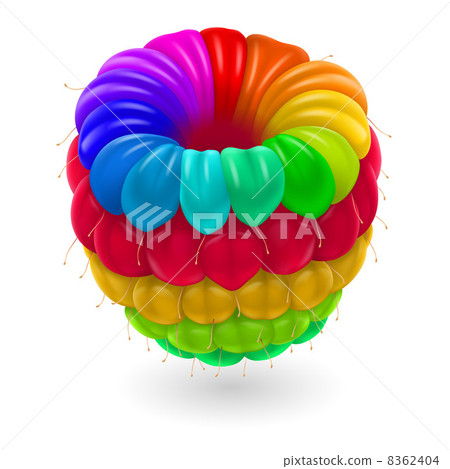 Colorful raspberry. Colorful raspberry. 8362404