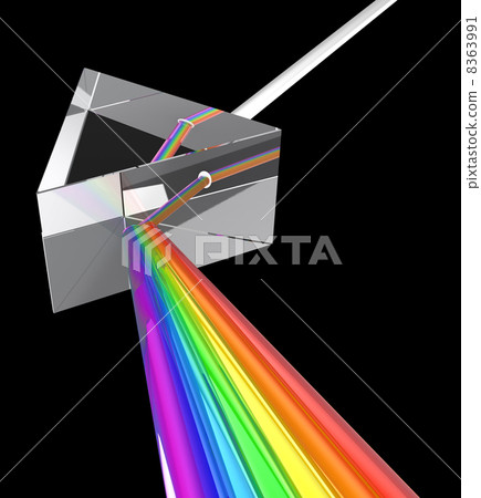 prism with light ray prism with light ray 8363991