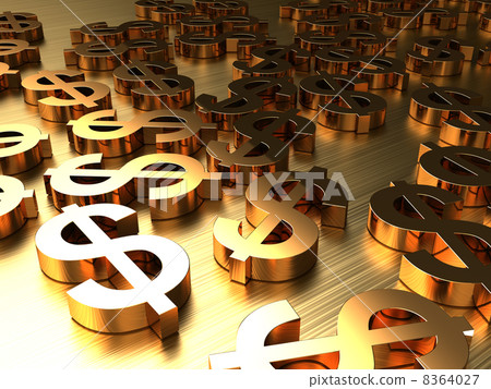 golden signs of dollars 8364027