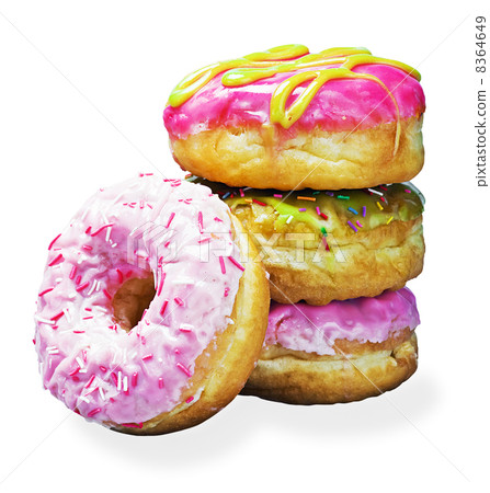 Colorful donuts isolated 8364649