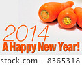 2014新年賀卡新年快樂胡蘿蔔 2014新年賀卡新年快樂胡蘿蔔 8365318