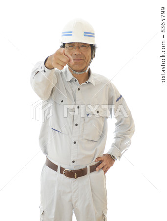 A male worker who performs finger insertion confirmation A male worker who performs finger insertion confirmation 8365799
