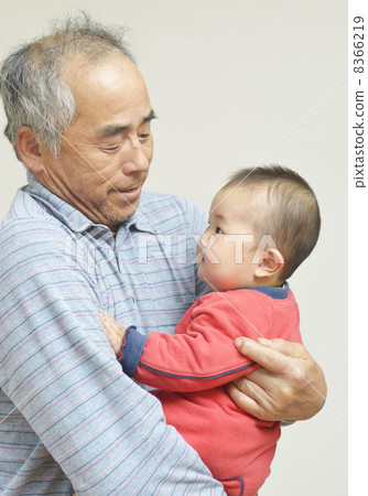 Grandpa and grandchild Grandpa and grandchild 8366219