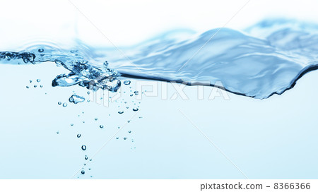 Blue water splash isolated on white background Blue water splash isolated on white background 8366366