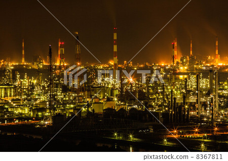 Mizushima factory night view 2 8367811