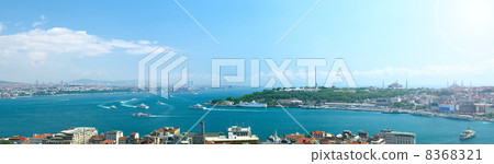 Panoramic view to Istanbul, Turkey. 8368321