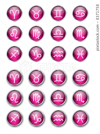 12星座鈕扣材質（粉色） 8371758