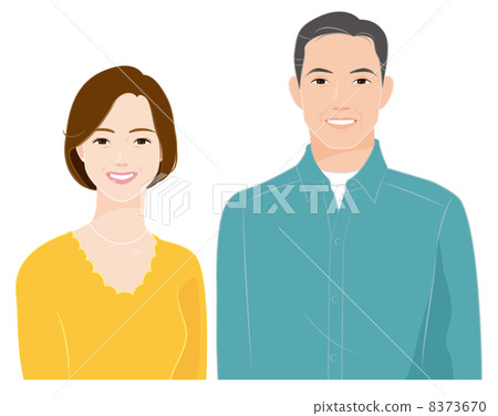 一對微笑的資深夫婦 一對微笑的資深夫婦 8373670