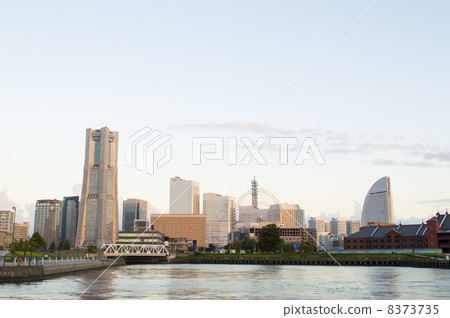 Yokohama Minato Mirai 21 in the early morning 8373735