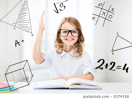 student girl studying at school student girl studying at school 8374588