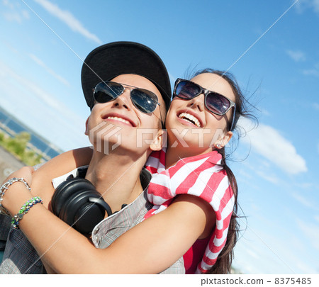 teenagers having fun outside 8375485