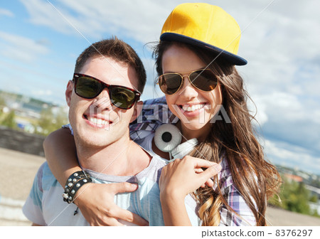 teenagers having fun outside 8376297