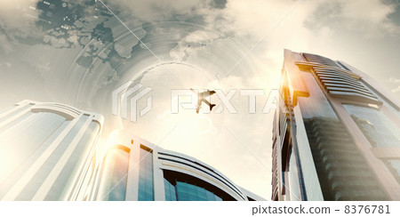 Plane in sky Plane in sky 8376781