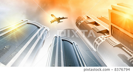 Plane in sky 8376794