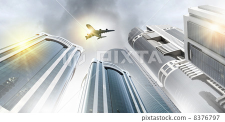 Plane in sky 8376797