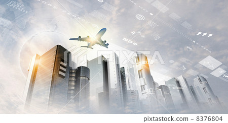 Plane in sky Plane in sky 8376804