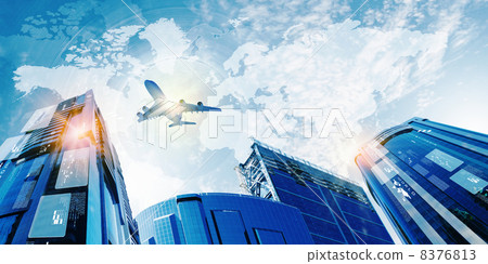 Plane in sky 8376813